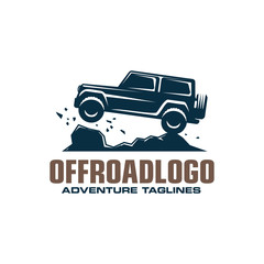 Sticker - Off-road car logo, safari suv, expedition offroader.