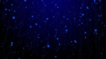 Leinwandbilder - Blue Flickering Moving Particle Graphic Animation Background
