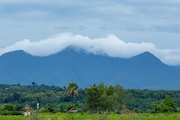 Wall Mural - View of the countryside in the valley, Thailand