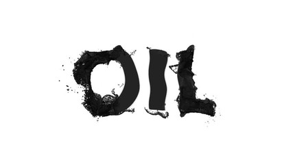 Wall Mural - bright logo animation colorful spray paint word oil