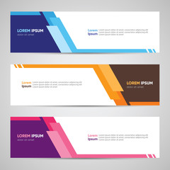 modern banner design. banner backdrop background header footer web template. abstract colorful banne