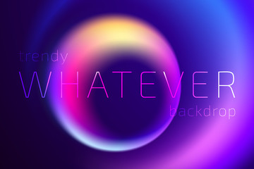 Wall Mural - trendy colorful fluid gradient shape background with place fo text. backdrop for banner, poster, cov