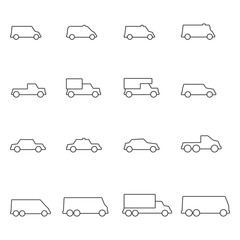 Wall Mural - car icon  line vector