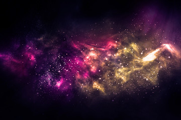 Wall Mural - space bright fantasy abstract background