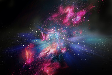 Wall Mural - space bright fantasy abstract background