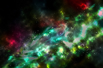 Wall Mural - space bright fantasy abstract background