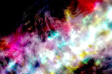 Wall Mural - space bright fantasy abstract background