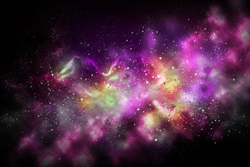 Wall Mural - space bright fantasy abstract background