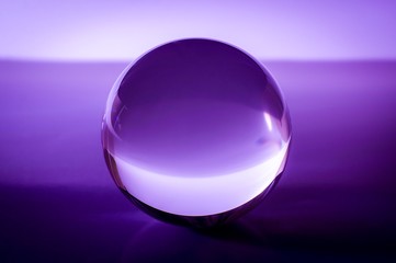 Wall Mural - Violet or purple glass ball