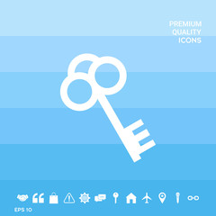 Canvas Print - Key icon