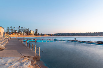 Wall Mural - Dee Why rock pool view towards the coastline.