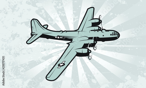 Fotomural Strategic Heavy Bomber Aircraft