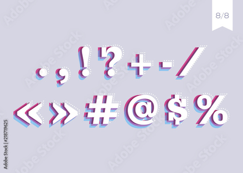 Vector Font Design Creative Poster Typeface Abstract Urban