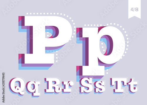 Vector Font Design Creative Poster Typeface Abstract Urban