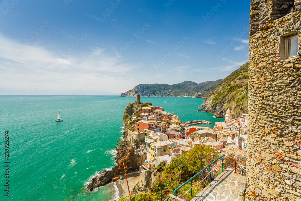 Cinque Terre, Italy. Vernazza - obrazy, fototapety, plakaty 