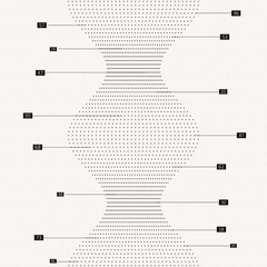 Abstract infographics visualization. Big data code representation. Futuristic network or business analytics. Graphic concept for your design.