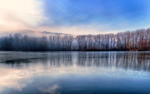 Landscape With Frozen Lake