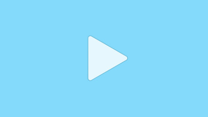 Wall Mural - Simple video player play button for multimedia, sites and apps.