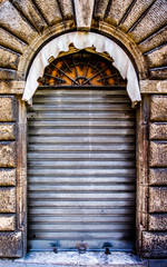 Canvas Print - old front door