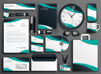 Wall Mural - modern business stationery collateral set