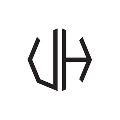 two letter UH octagon logo