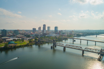 Fototapete - Aerial photo Little Rock Arkansas
