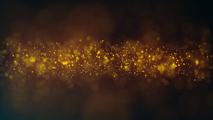 Wall Mural - glitter lights. bokeh background with lots of blurred particles. bright glowing defocused dust. magi