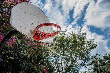 Wall Mural - Basketball Goal Outdoors 