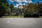 Fototapeta Boho - Outdoor Basketball Court 
