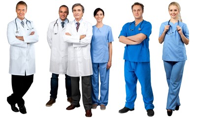 Poster - Confident Medical team at hospital