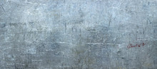 Grunge Metal Background, Texture Of Stainless Steel Panoramic View For Site Header