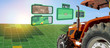 © Monopoly919 - iot smart industry robot 4.0 agriculture concept,industrial agronomist,farmer using autonomous tractor with self driving technology , augmented mixed virtual reality to collect, access, analyze soil