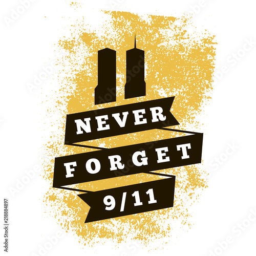 Fotomural Patriot day vector typographic illustration