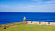Sentry Box and Lawn by the Sea in Old San Juan, Puerto Rico