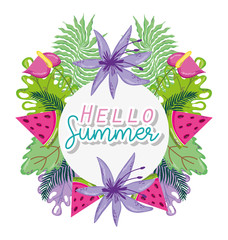 Hello summer card