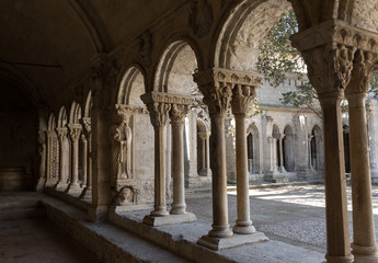 Wall Mural -  Romanesque Cloisters Church of Saint Trophime Cathedral in Arles. Provence,  France