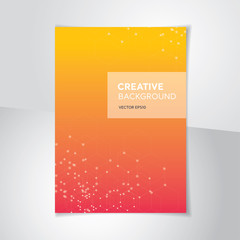 Wall Mural - colorful pink and yellow gradient abstract cover background