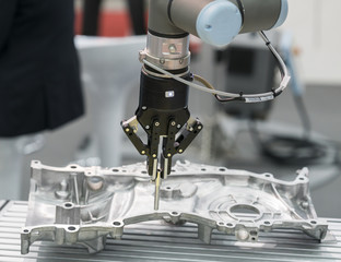 Wall Mural - robot arm for automatic production line