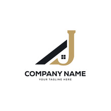 Real Estate Logo Design Vector, Initial Letter Logo J Design Template