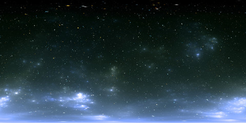 360 degree space nebula panorama, equirectangular projection, environment map. hdri spherical panora