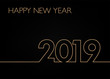 Happy new year 2019 Linie