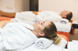 © xartproduction - Two cute young women enjoying during a skin care treatment at a spa. massage and beauty treatments in the beauty salon