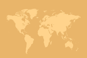 world map cream background