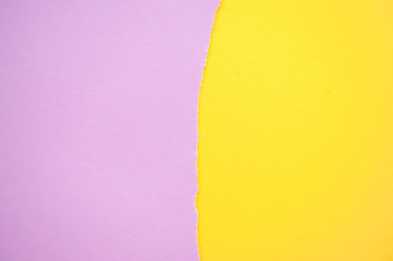 Yellow and pink pastel color paper background.