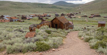 The Ghost Town Of Bodie Located In California's Eastern Sierra Mountains
