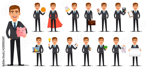 Cuadros en Lienzo Handsome banker in business suit