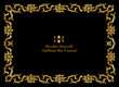 © Elen  Lane - Frame with gold decorative elements of traditional Thai ornament
