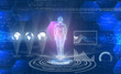 © gintas23 - Futuristic interface with man hologram 2