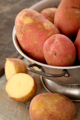 Wall Mural - preparing fresh potatoes