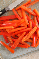 Poster - preparing fresh peppers